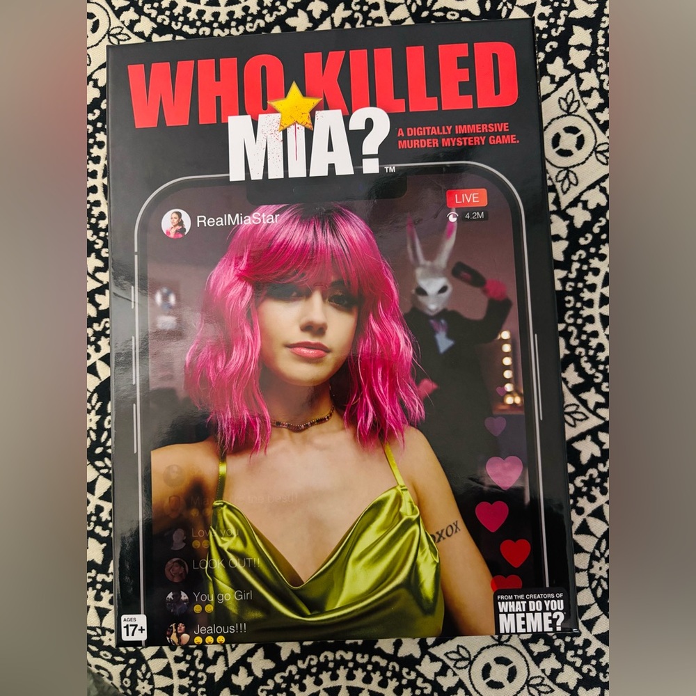 Who Killed Mia? Board game